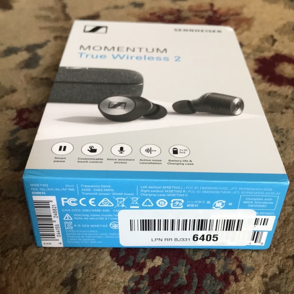 Sennheiser Momentum TrueWireless2 Earbuds~Black. Mildly used in great condition - Picture 8 of 8